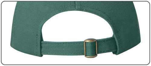Self Cloth Tuck-In Back Strap with Slip-Through Buckle